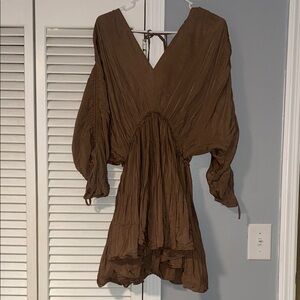 Brown dressy short dress